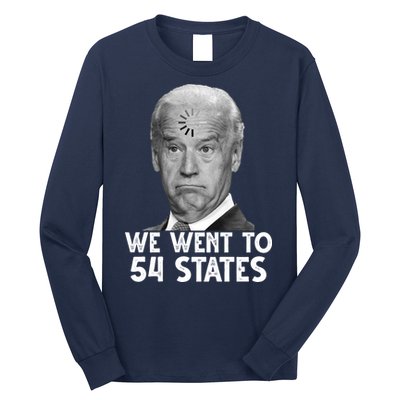We Went To 54 States Joe Biden Loading Anti Biden Funny Long Sleeve Shirt