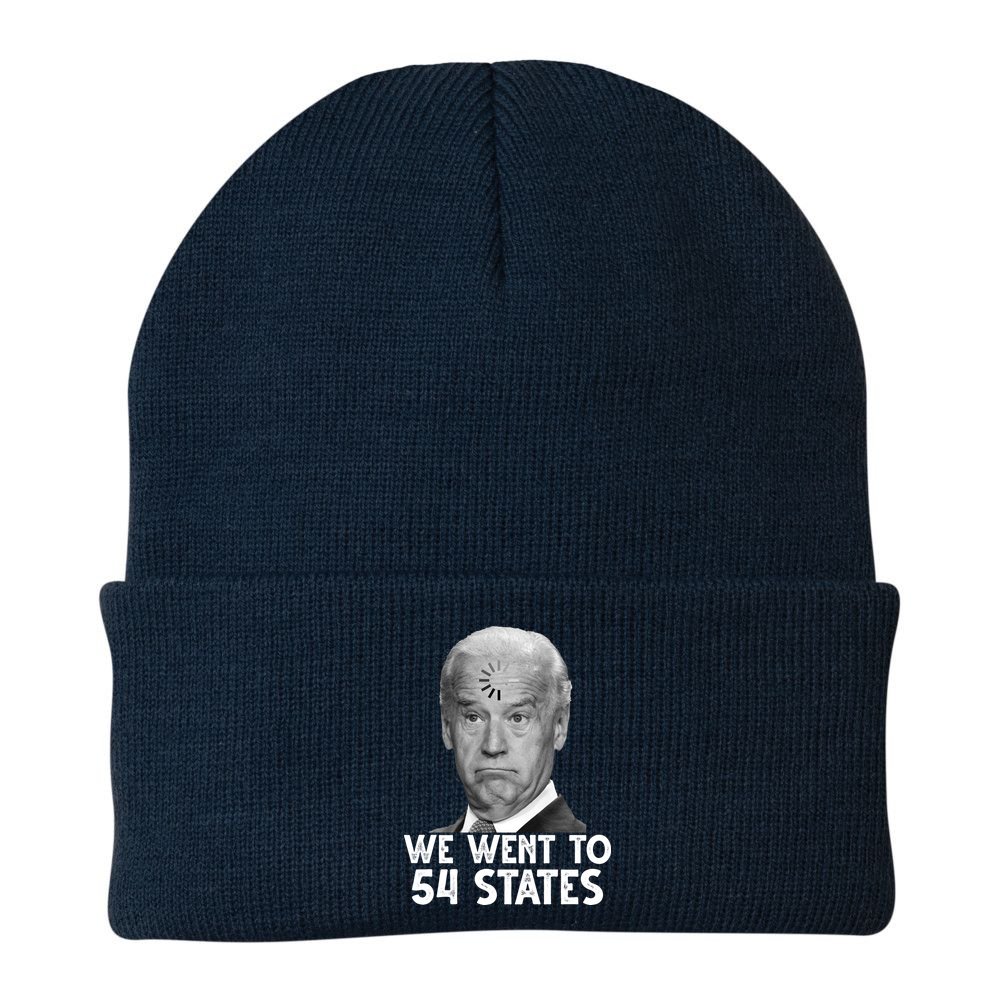 We Went To 54 States Joe Biden Loading Anti Biden Funny Beanie