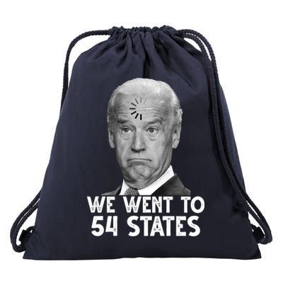 We Went To 54 States Joe Biden Loading Anti Biden Funny Drawstring Bag