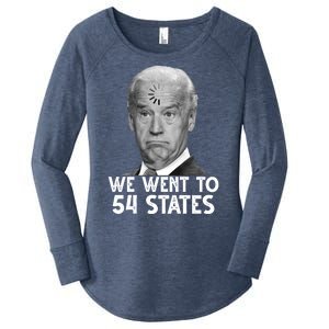 We Went To 54 States Joe Biden Loading Anti Biden Funny Women's Perfect Tri Tunic Long Sleeve Shirt