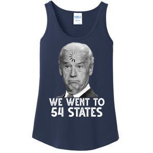 We Went To 54 States Joe Biden Loading Anti Biden Funny Ladies Essential Tank