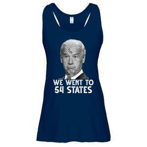 We Went To 54 States Joe Biden Loading Anti Biden Funny Ladies Essential Flowy Tank