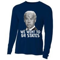 We Went To 54 States Joe Biden Loading Anti Biden Funny Cooling Performance Long Sleeve Crew