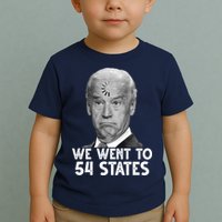 We Went To 54 States Joe Biden Loading Anti Biden Funny Toddler T-Shirt