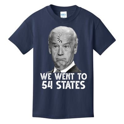 We Went To 54 States Joe Biden Loading Anti Biden Funny Kids T-Shirt