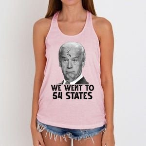 We Went To 54 States Joe Biden Loading Anti Biden Funny Women's Knotted Racerback Tank