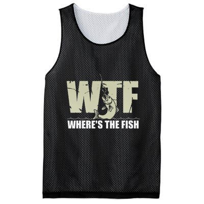 Wtf WhereS The Fish Funny Catching Fish Fishing Fisherman .Png Mesh Reversible Basketball Jersey Tank