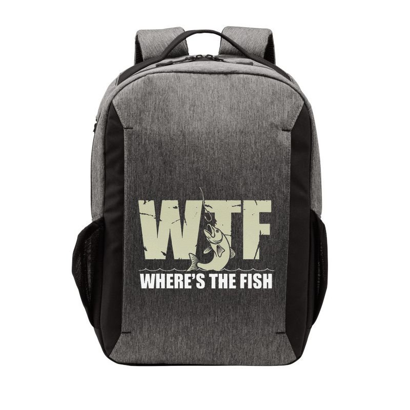 Wtf WhereS The Fish Funny Catching Fish Fishing Fisherman .Png Vector Backpack