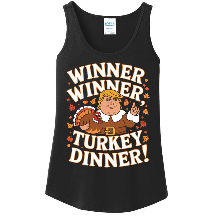 Winner Winner Turkey Dinner Funny Trump Thanksgiving Turkey Ladies Essential Tank