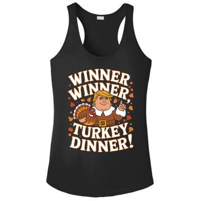 Winner Winner Turkey Dinner Funny Trump Thanksgiving Turkey Ladies PosiCharge Competitor Racerback Tank