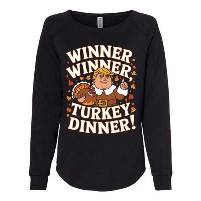 Winner Winner Turkey Dinner Funny Trump Thanksgiving Turkey Womens California Wash Sweatshirt