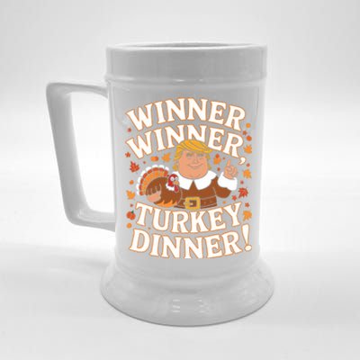 Winner Winner Turkey Dinner Funny Trump Thanksgiving Turkey Beer Stein