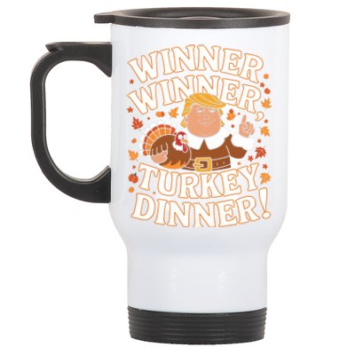 Winner Winner Turkey Dinner Funny Trump Thanksgiving Turkey Stainless Steel Travel Mug