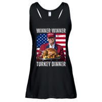 Winner Winner Turkey Dinner Humor Funny Trump Thanksgiving Ladies Essential Flowy Tank