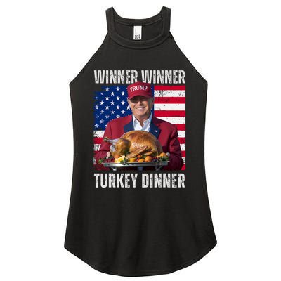 Winner Winner Turkey Dinner Humor Funny Trump Thanksgiving Women's Perfect Tri Rocker Tank