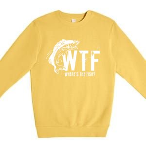 WTF Where's The Fish Premium Crewneck Sweatshirt