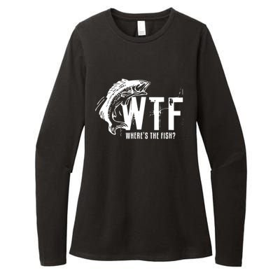 WTF Where's The Fish Womens CVC Long Sleeve Shirt