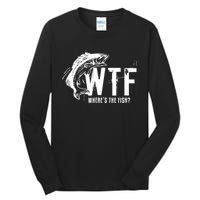 WTF Where's The Fish Tall Long Sleeve T-Shirt