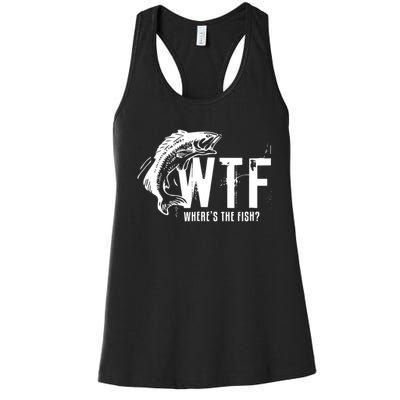 WTF Where's The Fish Women's Racerback Tank