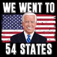 We Went To 54 States USA Flag Joe Biden Funny Impact Tech Backpack