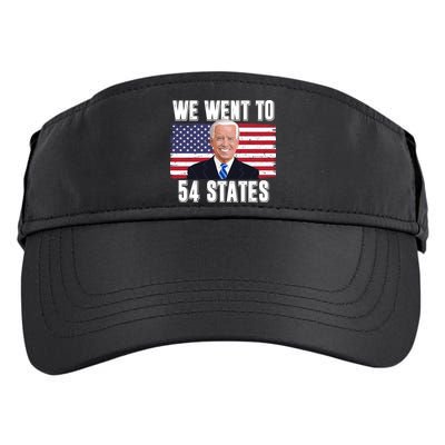 We Went To 54 States USA Flag Joe Biden Funny Adult Drive Performance Visor
