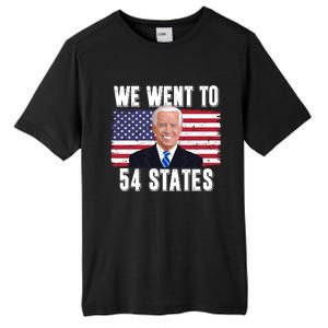 We Went To 54 States USA Flag Joe Biden Funny Tall Fusion ChromaSoft Performance T-Shirt