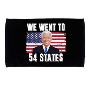 We Went To 54 States USA Flag Joe Biden Funny Microfiber Hand Towel