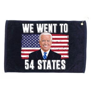 We Went To 54 States USA Flag Joe Biden Funny Grommeted Golf Towel