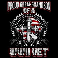World War Two Veteran Proud Great Grandson Wwii Vet Military Womens T-Shirt