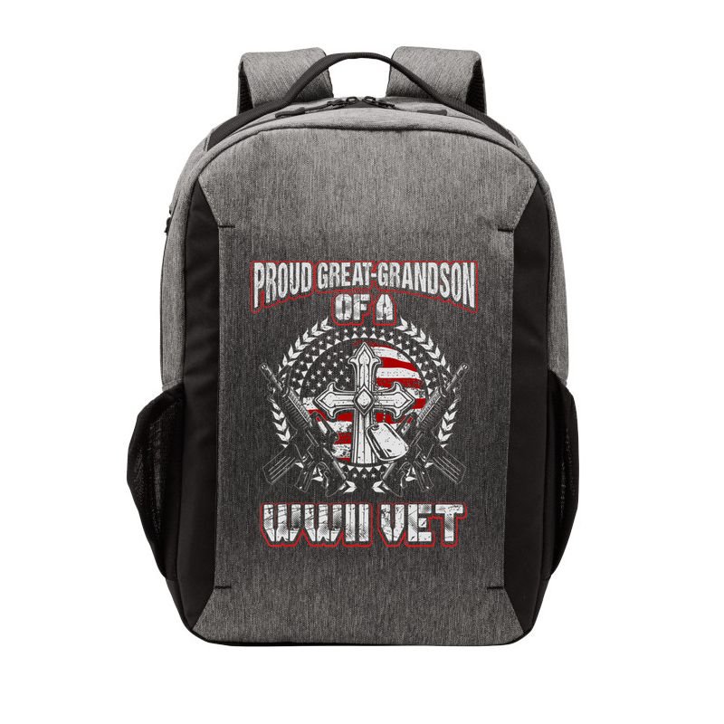 World War Two Veteran Proud Great Grandson Wwii Vet Military Vector Backpack