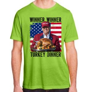 Winner Winner Turkey Dinner Funny Trump Usa Adult ChromaSoft Performance T-Shirt