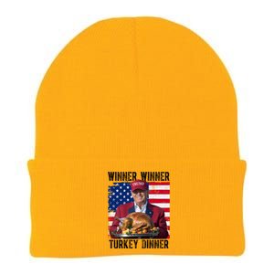 Winner Winner Turkey Dinner Funny Trump Usa Knit Cap Winter Beanie