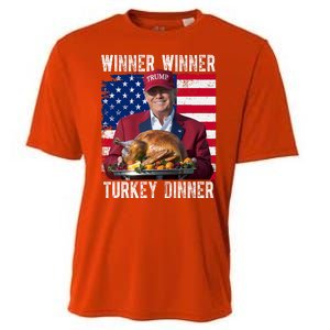 Winner Winner Turkey Dinner Funny Trump Usa Cooling Performance Crew T-Shirt