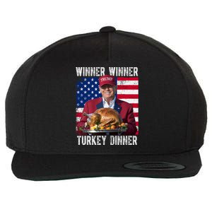 Winner Winner Turkey Dinner Funny Trump Usa Wool Snapback Cap