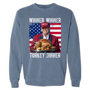 Winner Winner Turkey Dinner Funny Trump Usa Garment-Dyed Sweatshirt