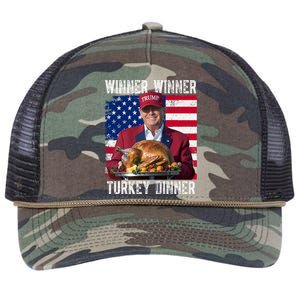 Winner Winner Turkey Dinner Funny Trump Usa Retro Rope Trucker Hat Cap