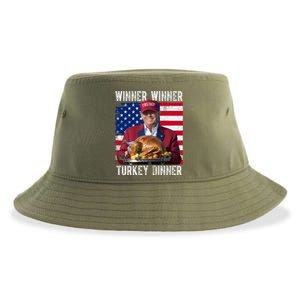 Winner Winner Turkey Dinner Funny Trump Usa Sustainable Bucket Hat