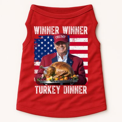 Winner Winner Turkey Dinner Funny Trump Usa Doggie Tank