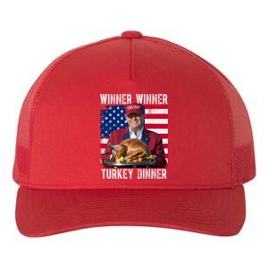 Winner Winner Turkey Dinner Funny Trump Usa Yupoong Adult 5-Panel Trucker Hat