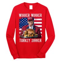 Winner Winner Turkey Dinner Funny Trump Usa Long Sleeve Shirt