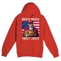 Winner Winner Turkey Dinner Funny Trump Usa Premium Pullover Hoodie