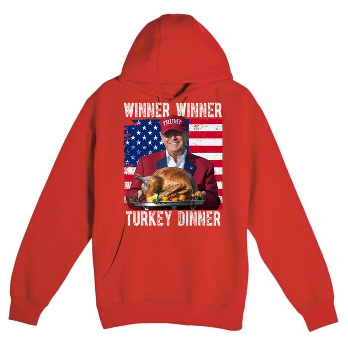 Winner Winner Turkey Dinner Funny Trump Usa Premium Pullover Hoodie