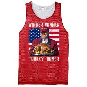 Winner Winner Turkey Dinner Funny Trump Usa Mesh Reversible Basketball Jersey Tank