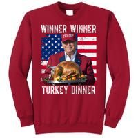 Winner Winner Turkey Dinner Funny Trump Usa Tall Sweatshirt