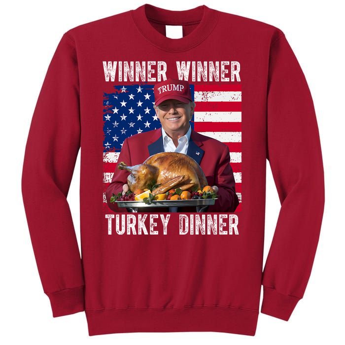 Winner Winner Turkey Dinner Funny Trump Usa Tall Sweatshirt