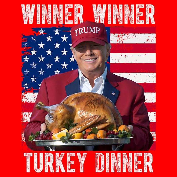 Winner Winner Turkey Dinner Funny Trump Usa Baby Bodysuit