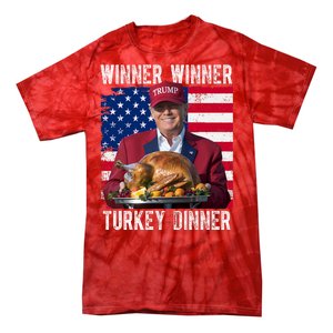 Winner Winner Turkey Dinner Funny Trump Usa Tie-Dye T-Shirt