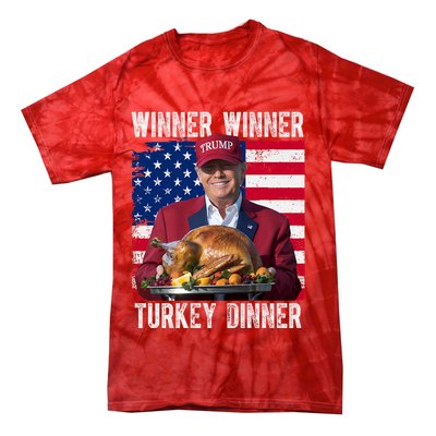 Winner Winner Turkey Dinner Funny Trump Usa Tie-Dye T-Shirt