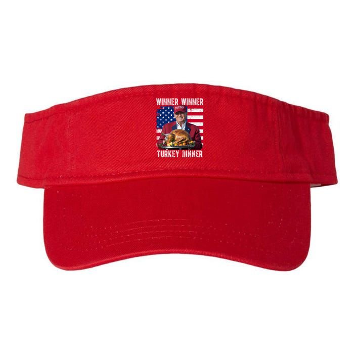 Winner Winner Turkey Dinner Funny Trump Usa Valucap Bio-Washed Visor