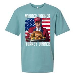 Winner Winner Turkey Dinner Funny Trump Usa Sueded Cloud Jersey T-Shirt